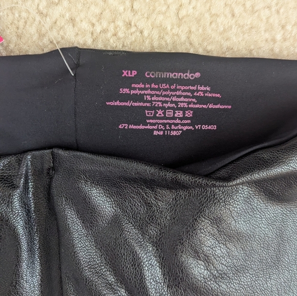 Commando FX Leather Smoothing Leggings NWT - Picture 5 of 9